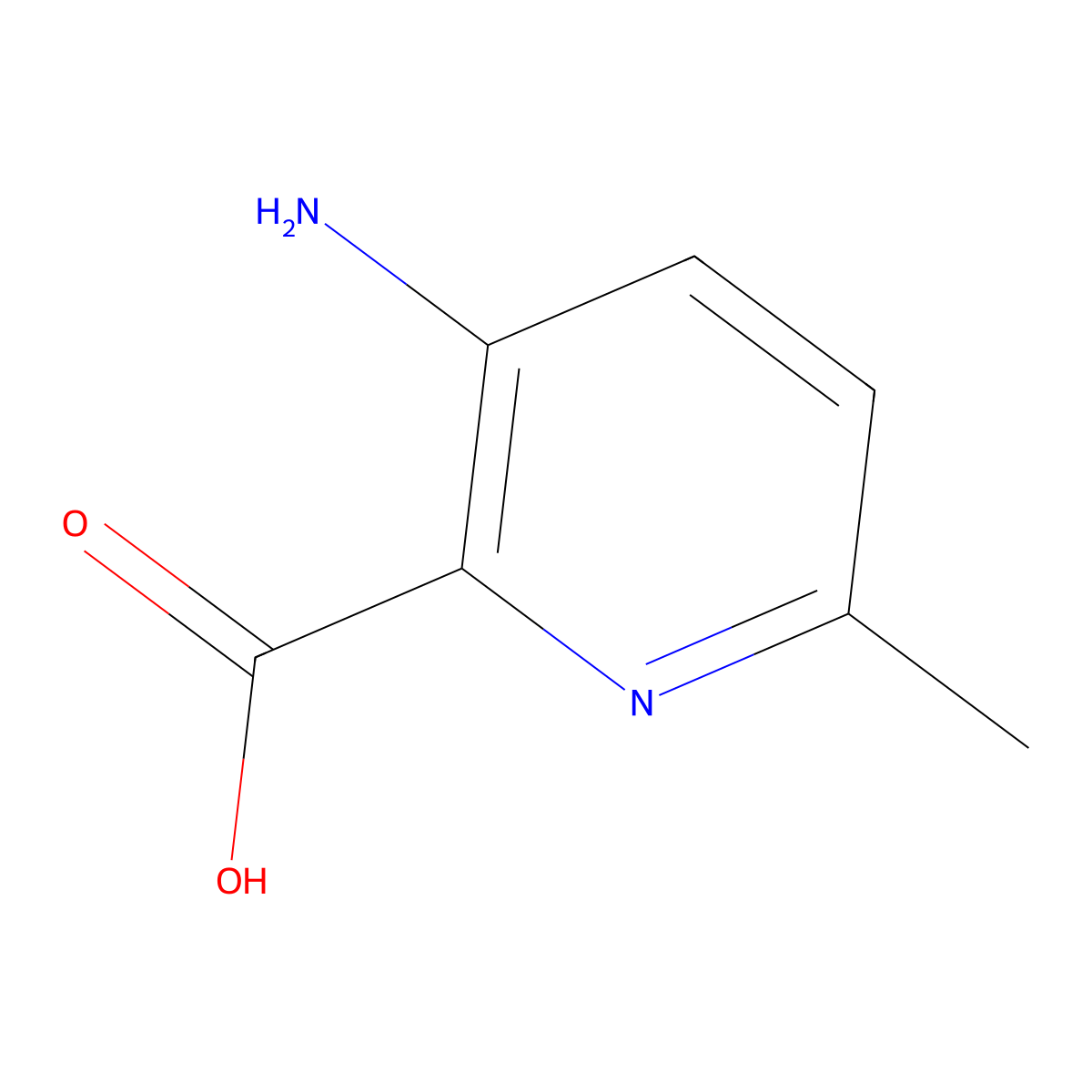 3-Amino-6-methylpicolinic acid molecular structure, CAS 53636-71-8
