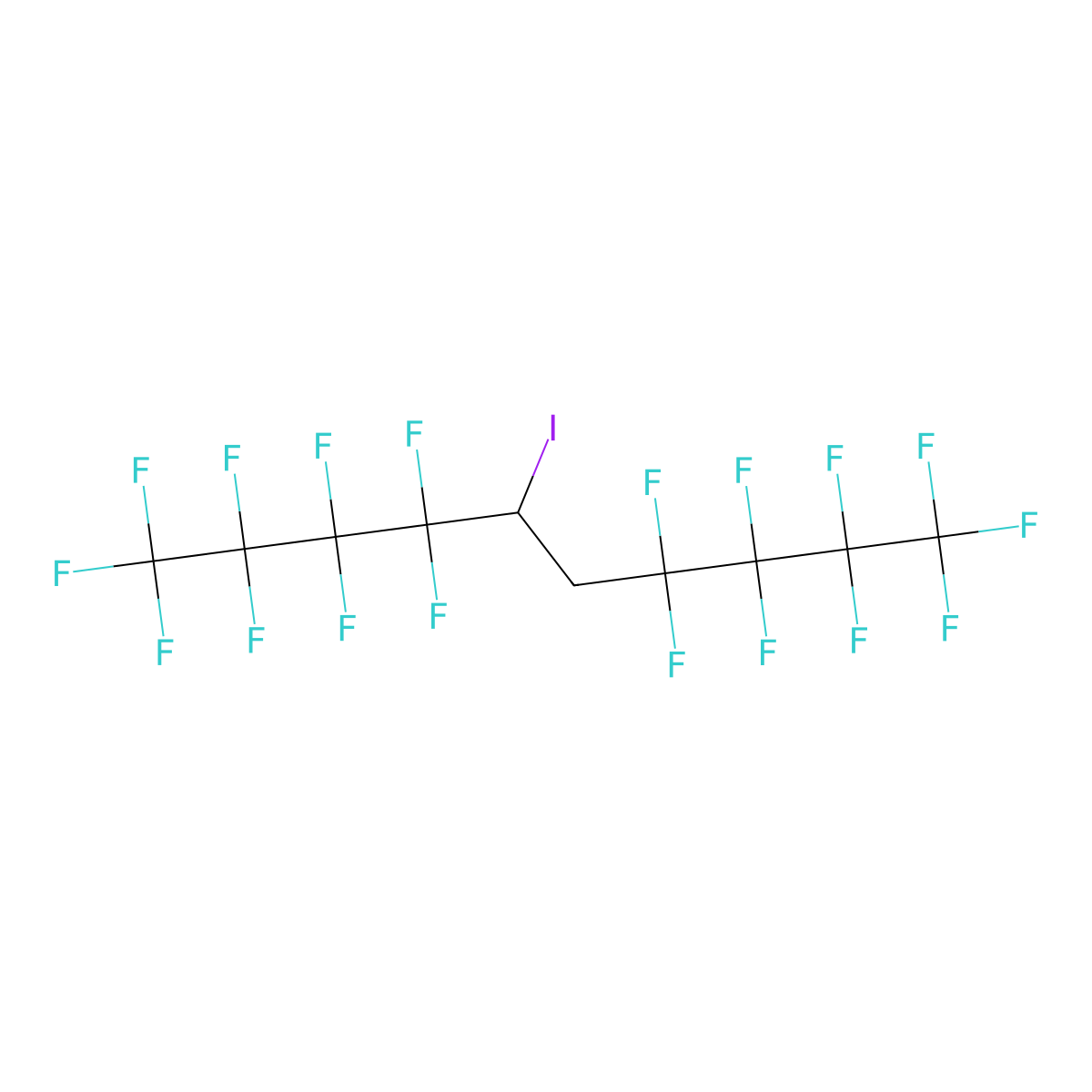 1-Iodo-1,2-bis(perfluoro-n-butyl)ethane molecular structure, CAS 53638-10-1