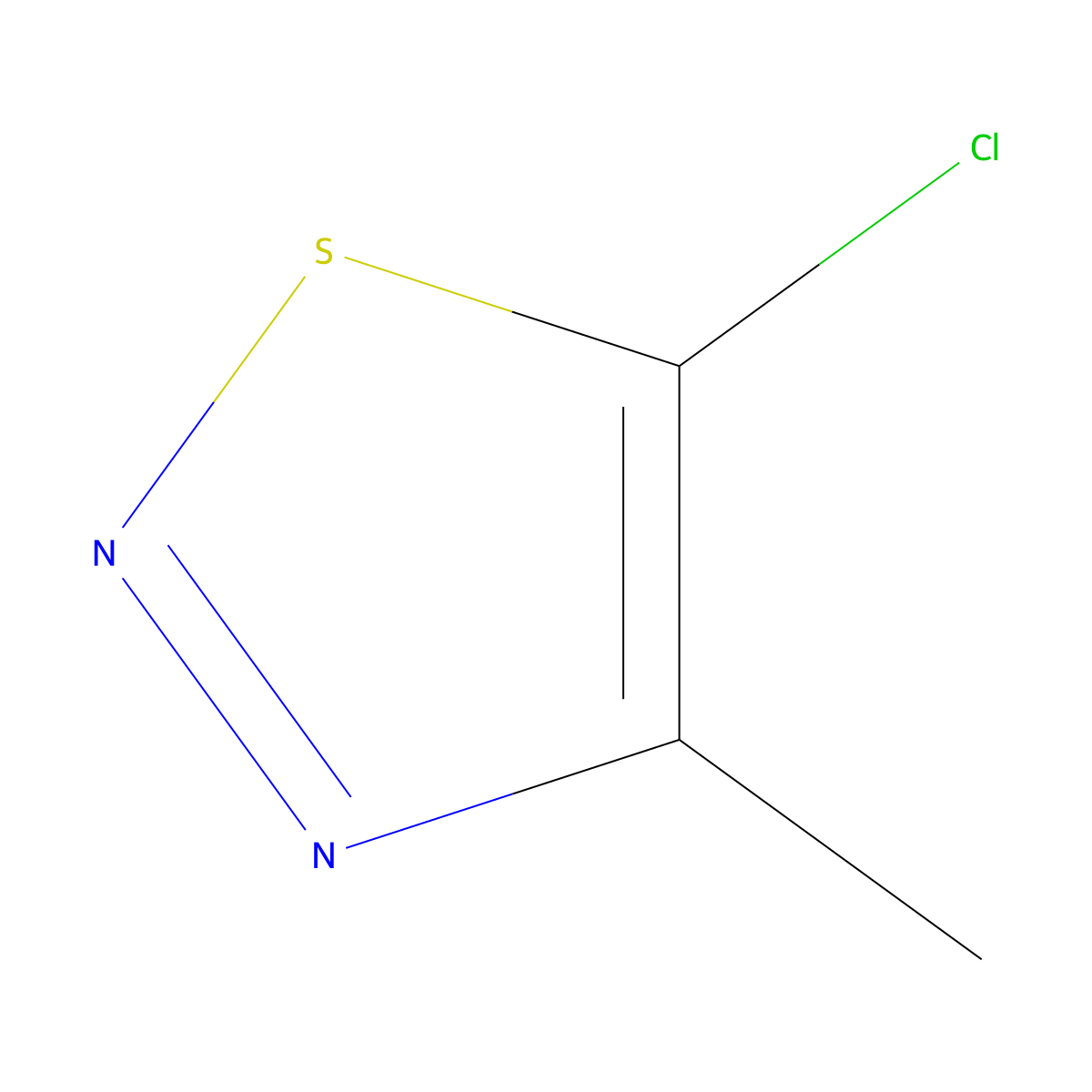 5-Chloro-4-methyl-1,2,3-thiadiazole molecular structure, CAS 53645-99-1