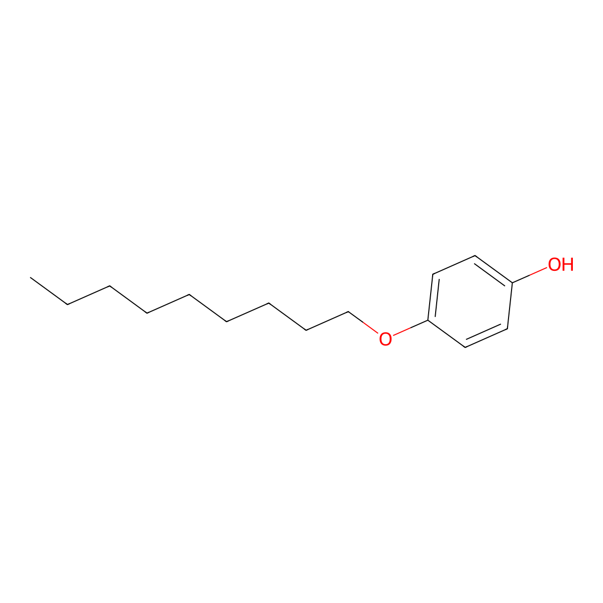 4-(Nonyloxy)phenol molecular structure, CAS 53646-83-6