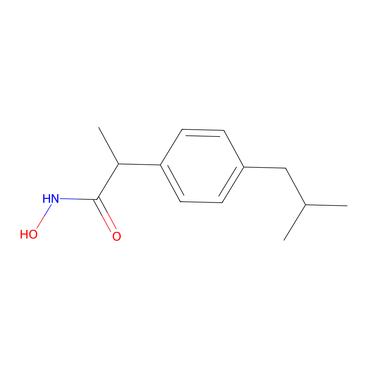 Ibuproxam molecular structure, CAS 53648-05-8