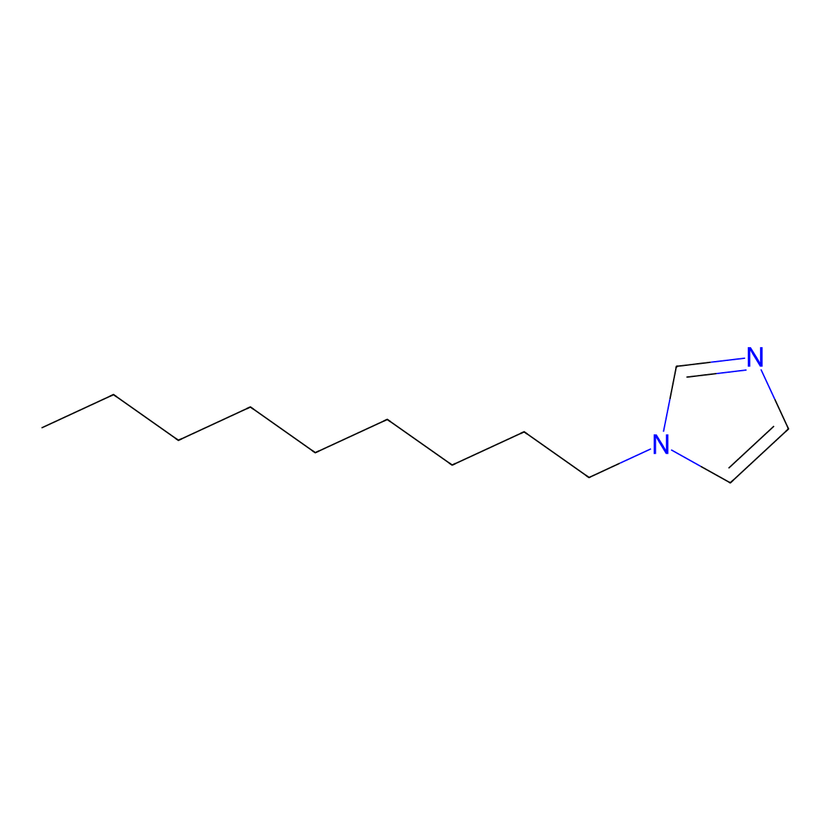 1-nonyl-1H-imidazole molecular structure, CAS 53657-08-2