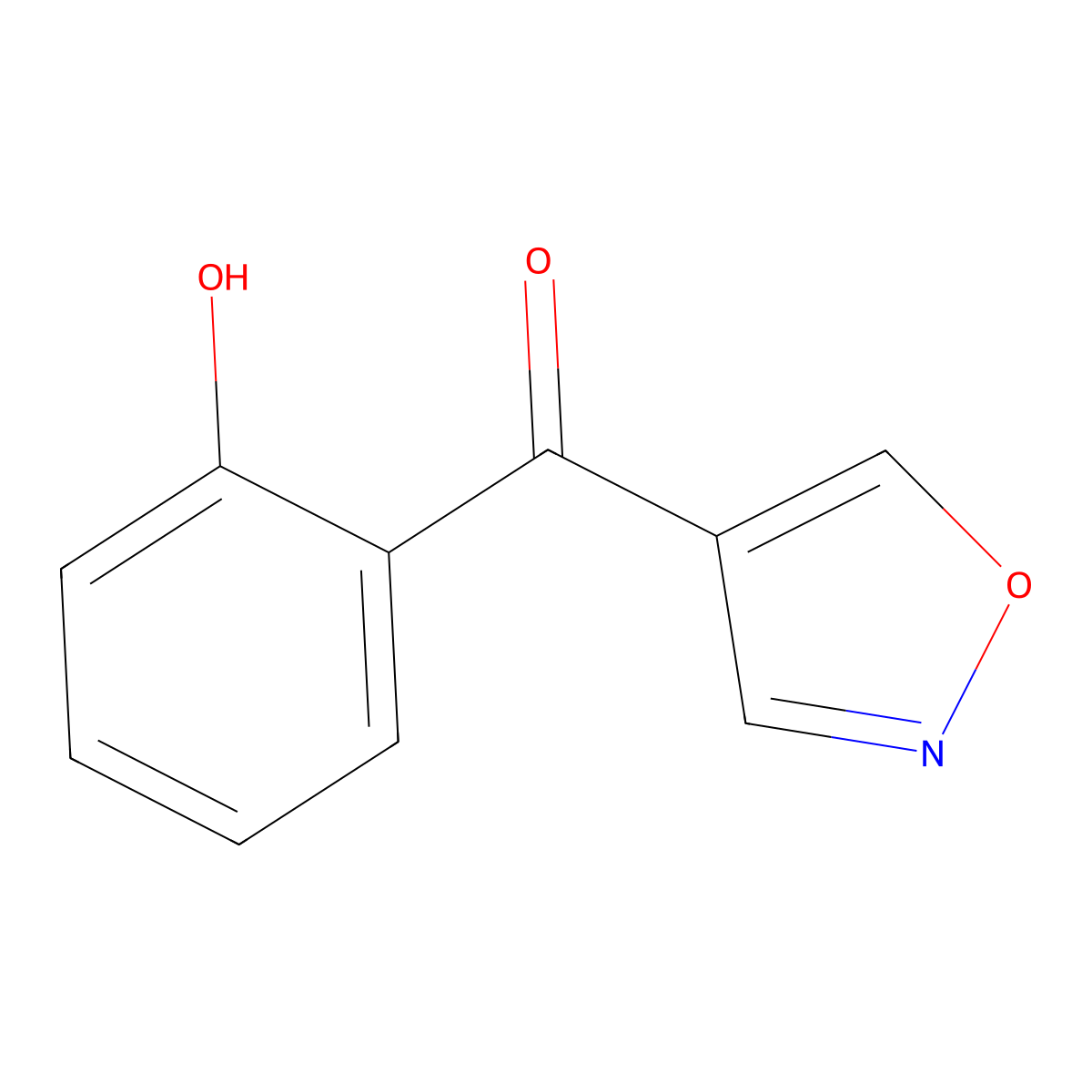 (2-Hydroxyphenyl)(isoxazol-4-yl)methanone molecular structure, CAS 53658-17-6