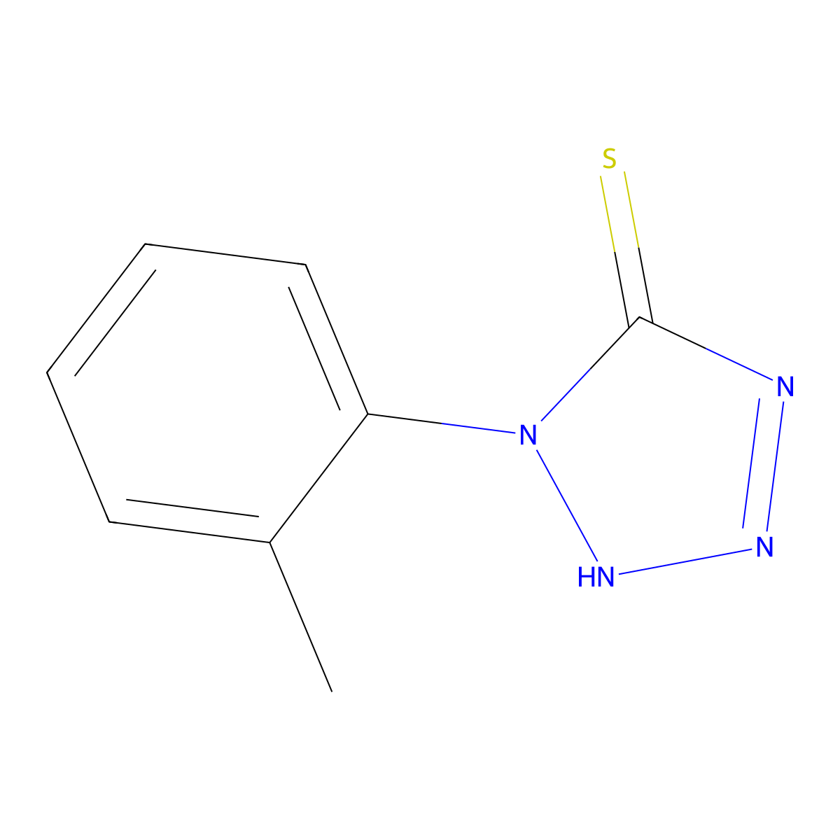 1-o-Tolyl-1H-tetrazole-5-thiol molecular structure, CAS 53662-42-3