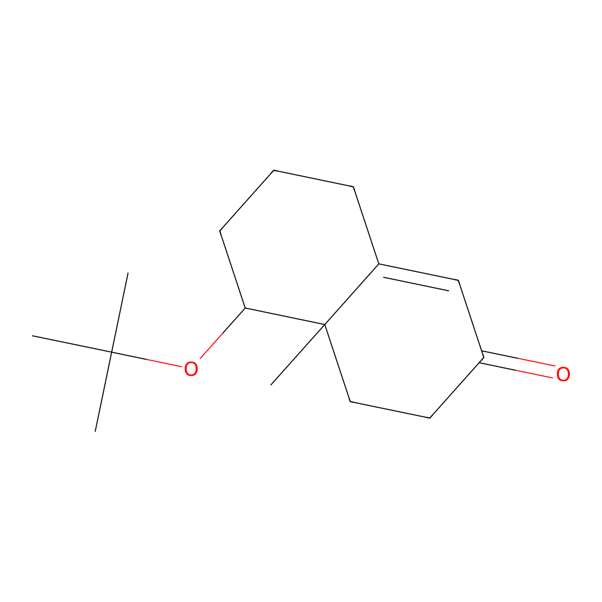 rel-(4aR,5R)-5-(1,1-Dimethylethoxy)-4,4a,5,6,7,8-hexahydro-4a-methyl-2(3H)-naphthalenone molecular structure, CAS 53662-94-5