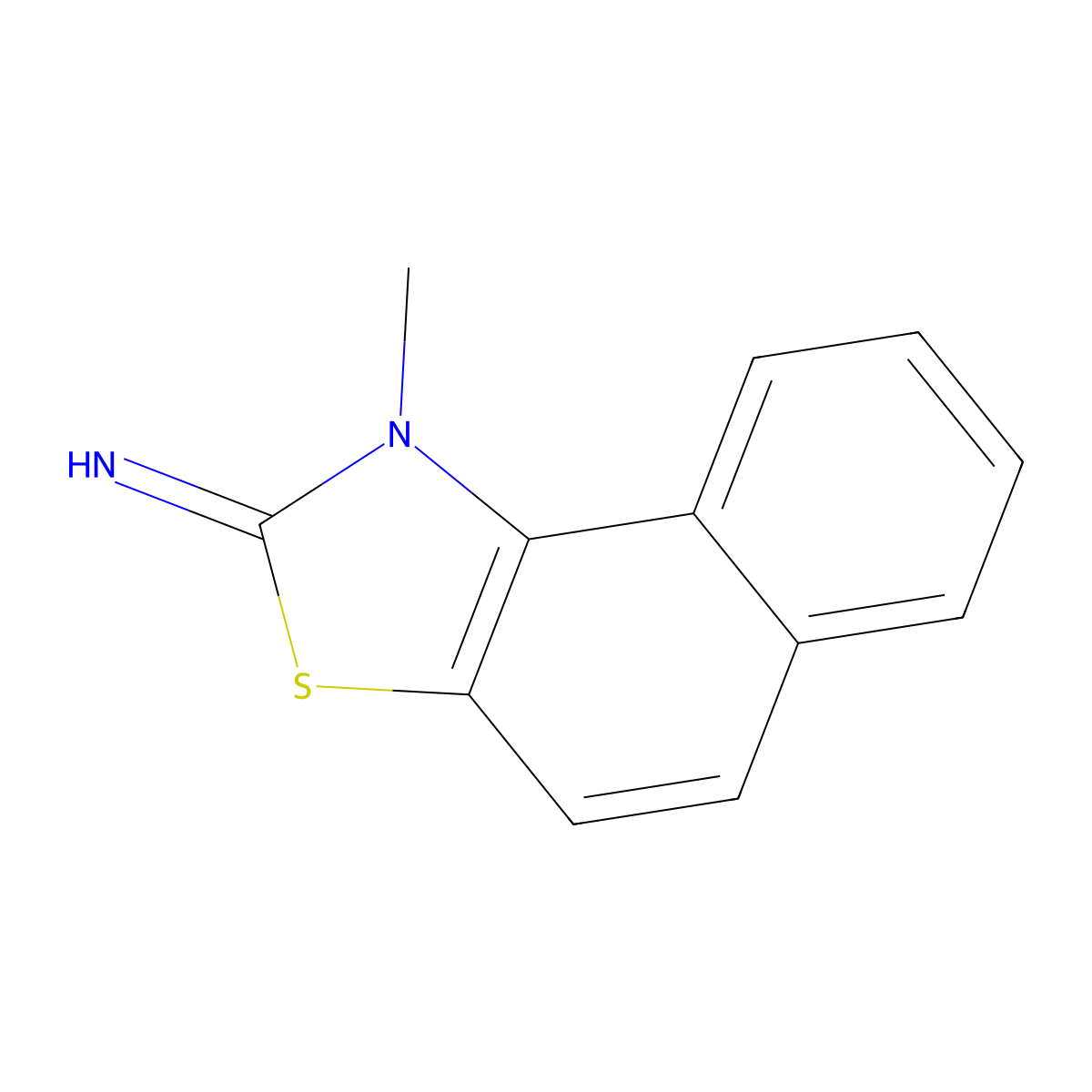 (2z)-1-Methylnaphtho[1,2-d][1,3]thiazol-2(1h)-imine molecular structure, CAS 53663-31-3