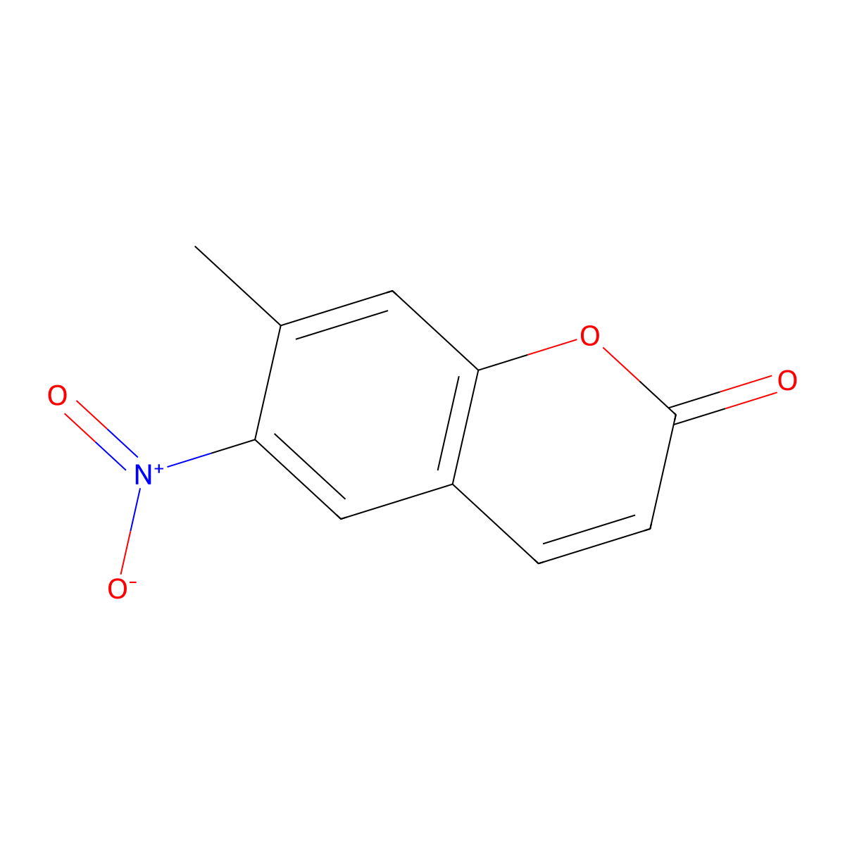 7-Methyl-6-nitro-2H-chromen-2-one molecular structure, CAS 53666-75-4