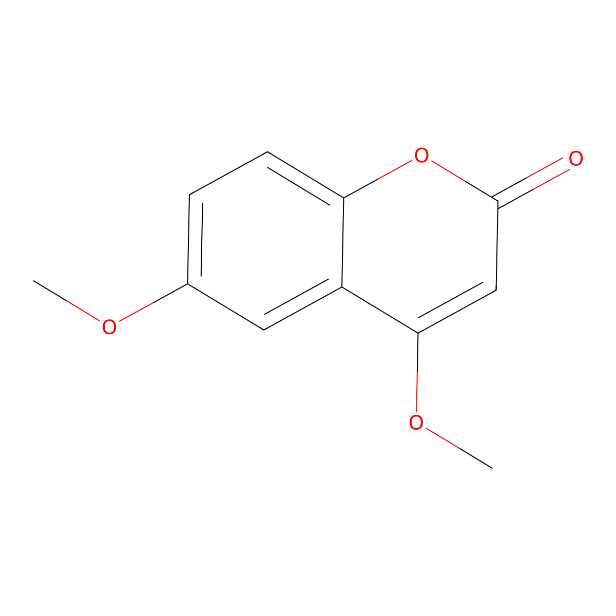 4,6-Dimethoxy-2H-1-benzopyran-2-one molecular structure, CAS 53666-78-7