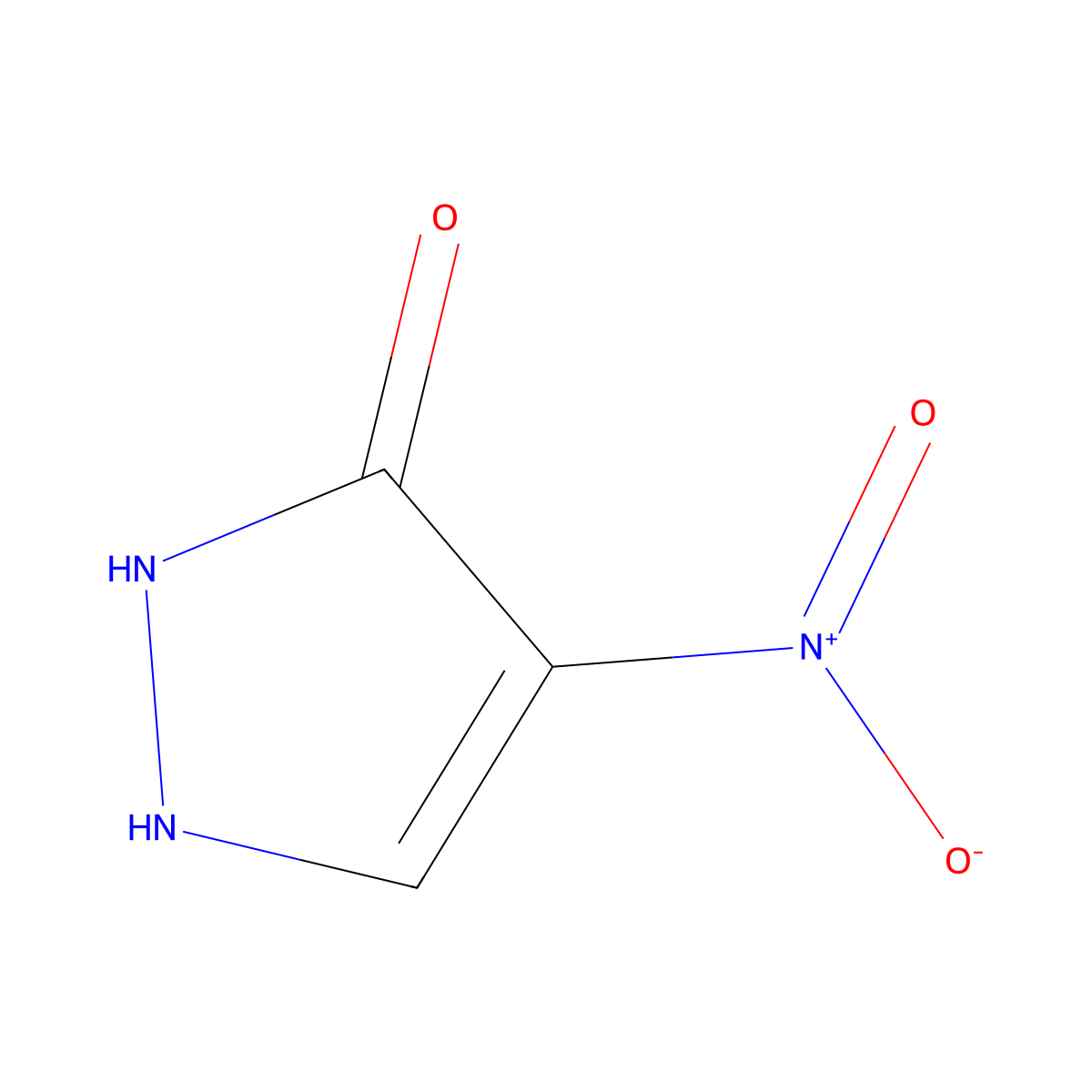 4-Nitro-1,2-dihydro-3H-pyrazol-3-one molecular structure, CAS 53666-92-5