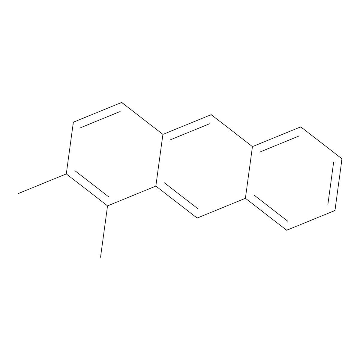 1,2-Dimethylanthracene molecular structure, CAS 53666-94-7