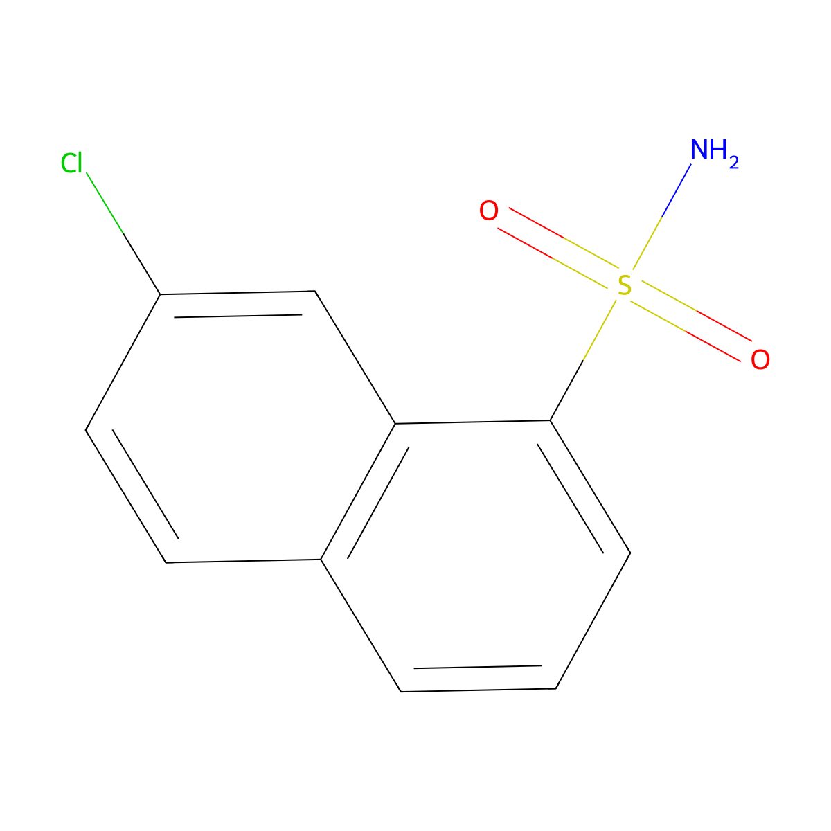 7-Chloronaphthalene-1-sulfonamide molecular structure, CAS 53669-12-8