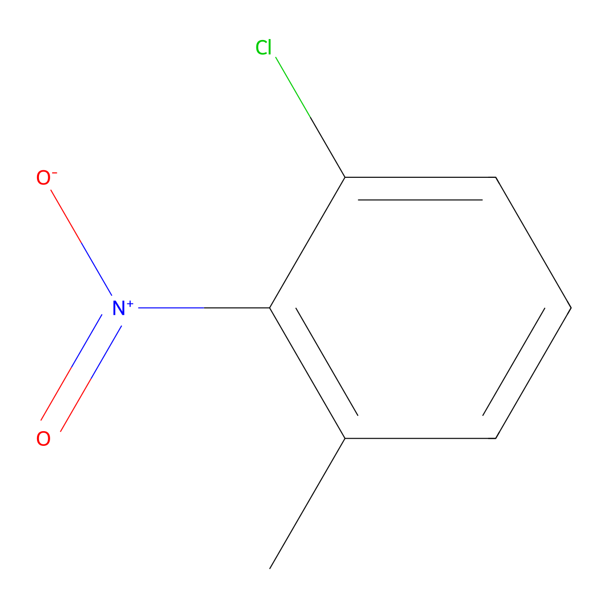 3-Chloro-2-nitrotoluene molecular structure, CAS 5367-26-0