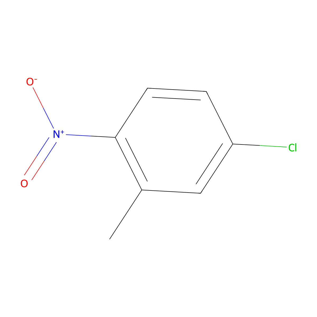3-Chloro-6-nitrotoluene molecular structure, CAS 5367-28-2