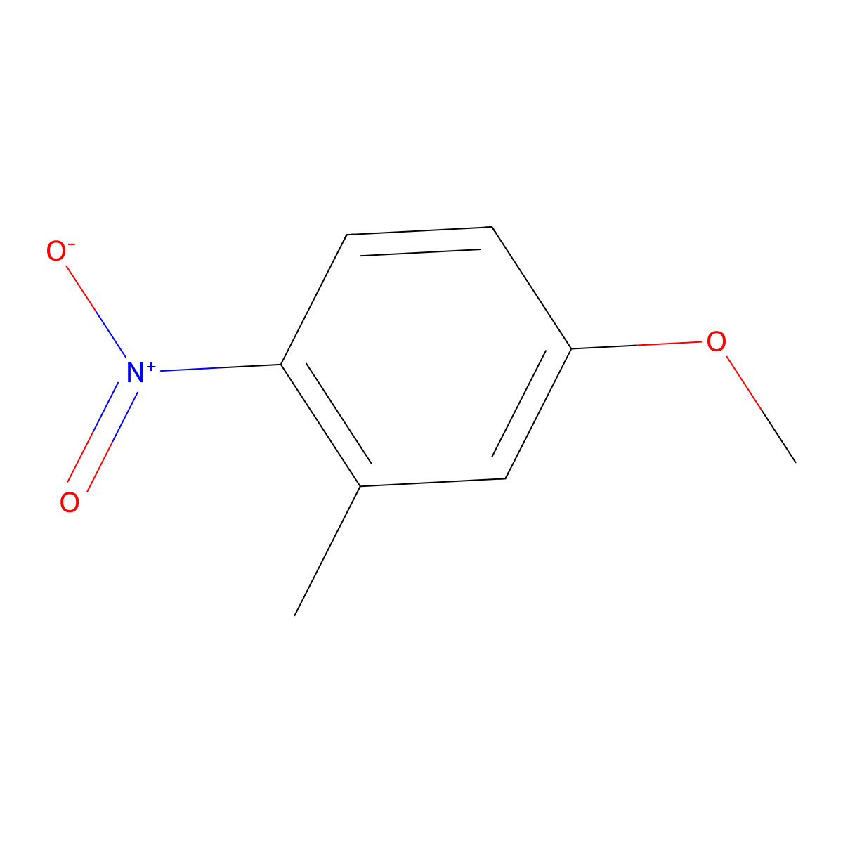 3-Methyl-4-nitroanisole molecular structure, CAS 5367-32-8
