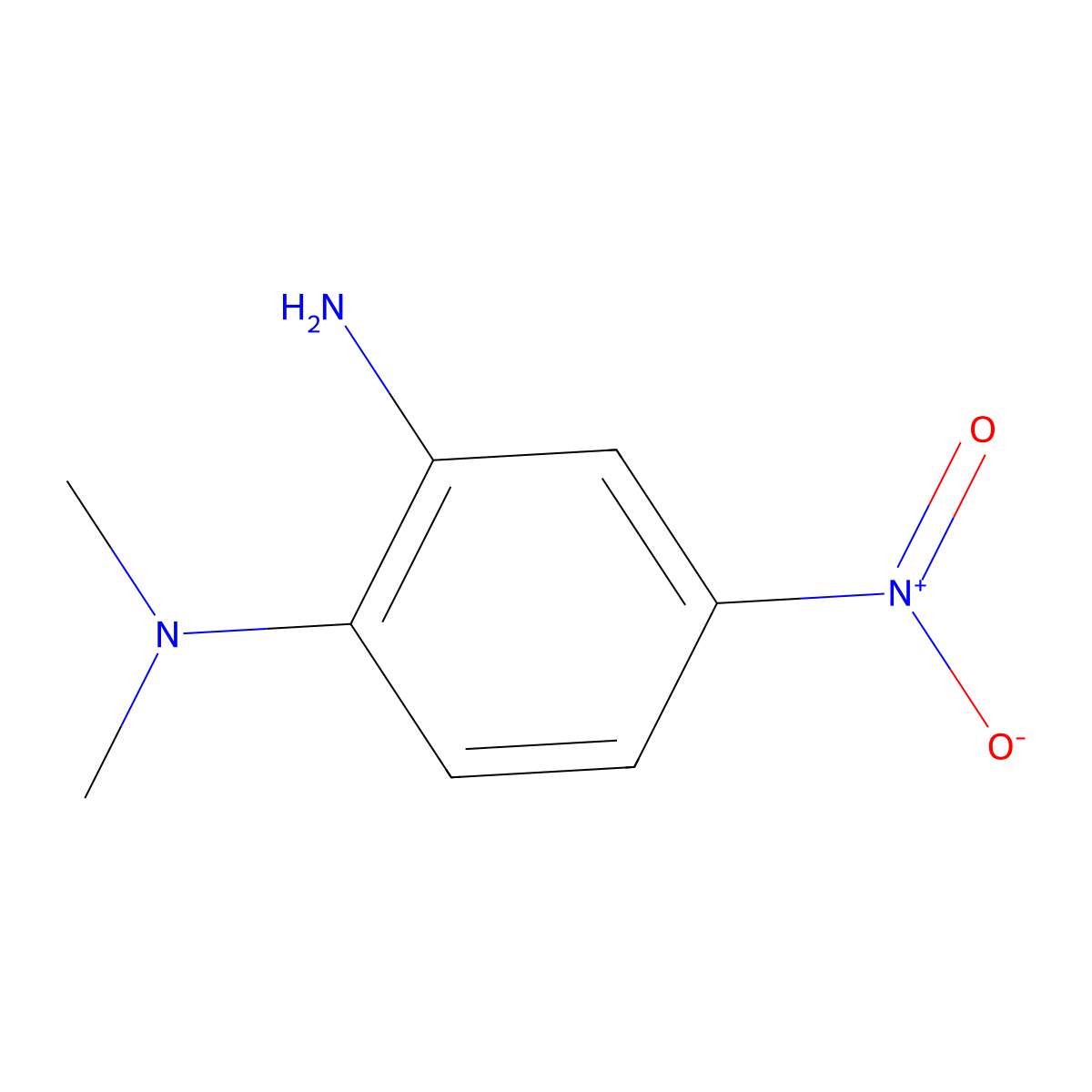 N~1~,N~1~-Dimethyl-4-nitrobenzene-1,2-diamine molecular structure, CAS 5367-52-2