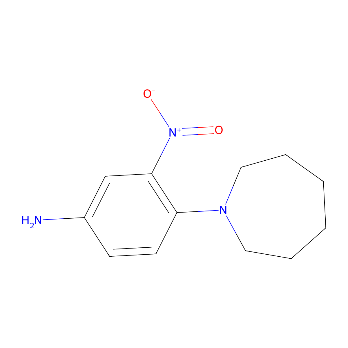 4-(Azepan-1-yl)-3-nitroaniline molecular structure, CAS 5367-62-4