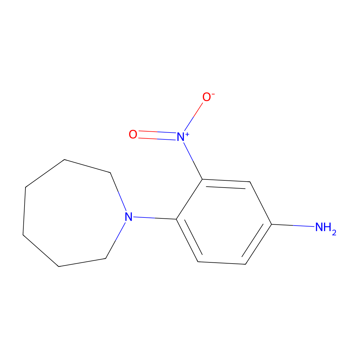 4-(Azepan-1-yl)-3-nitroaniline molecular structure, CAS 5367-62-4