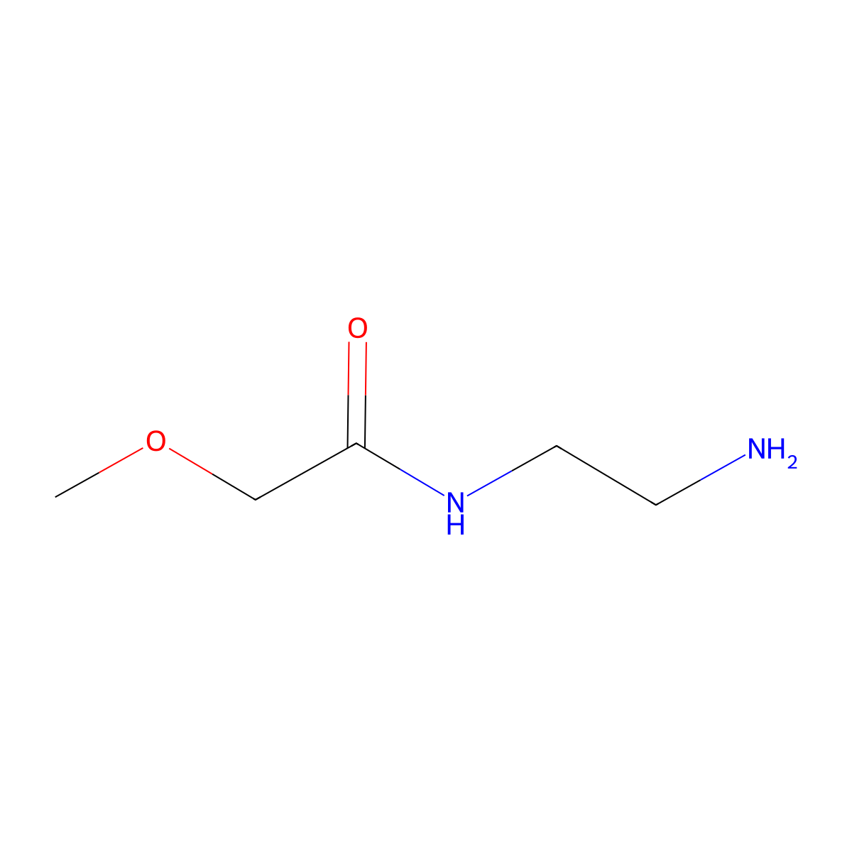 N-(2-Aminoethyl)-2-methoxyacetamide molecular structure, CAS 53673-35-1