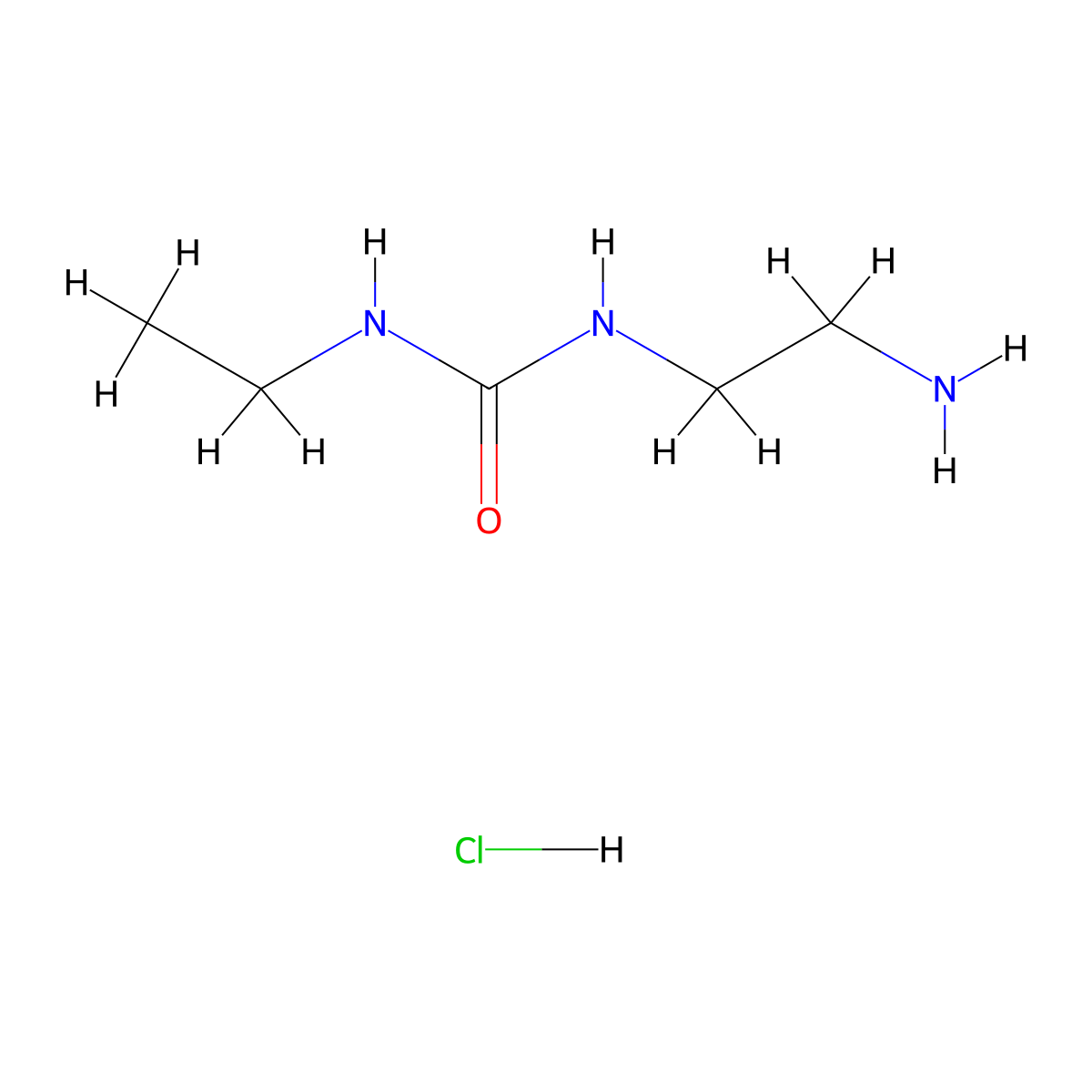 1-(2-Aminoethyl)-3-ethylurea hydrochloride molecular structure, CAS 53673-39-5
