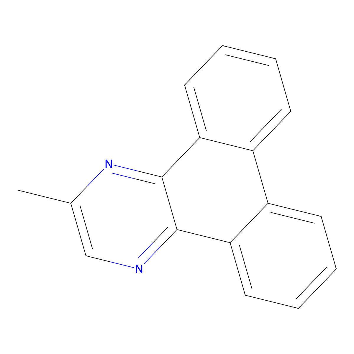 2-Methyldibenzo[F,H]quinoxaline molecular structure, CAS 536753-86-3