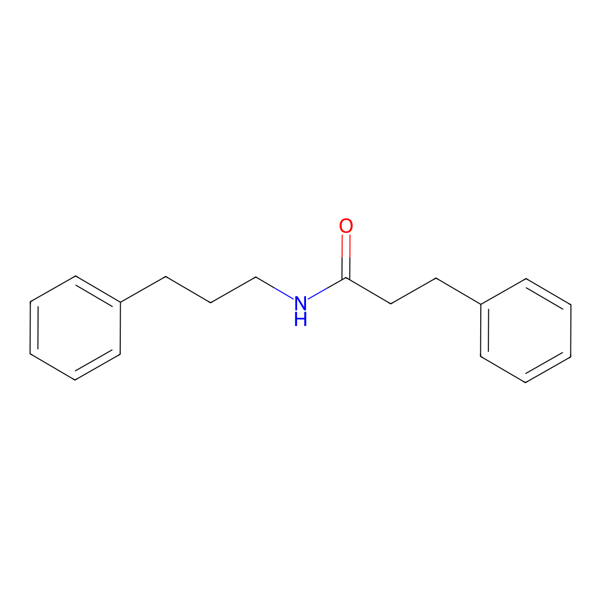 3-phenyl-N-(3-phenylpropyl)propanamide molecular structure, CAS 536755-27-8