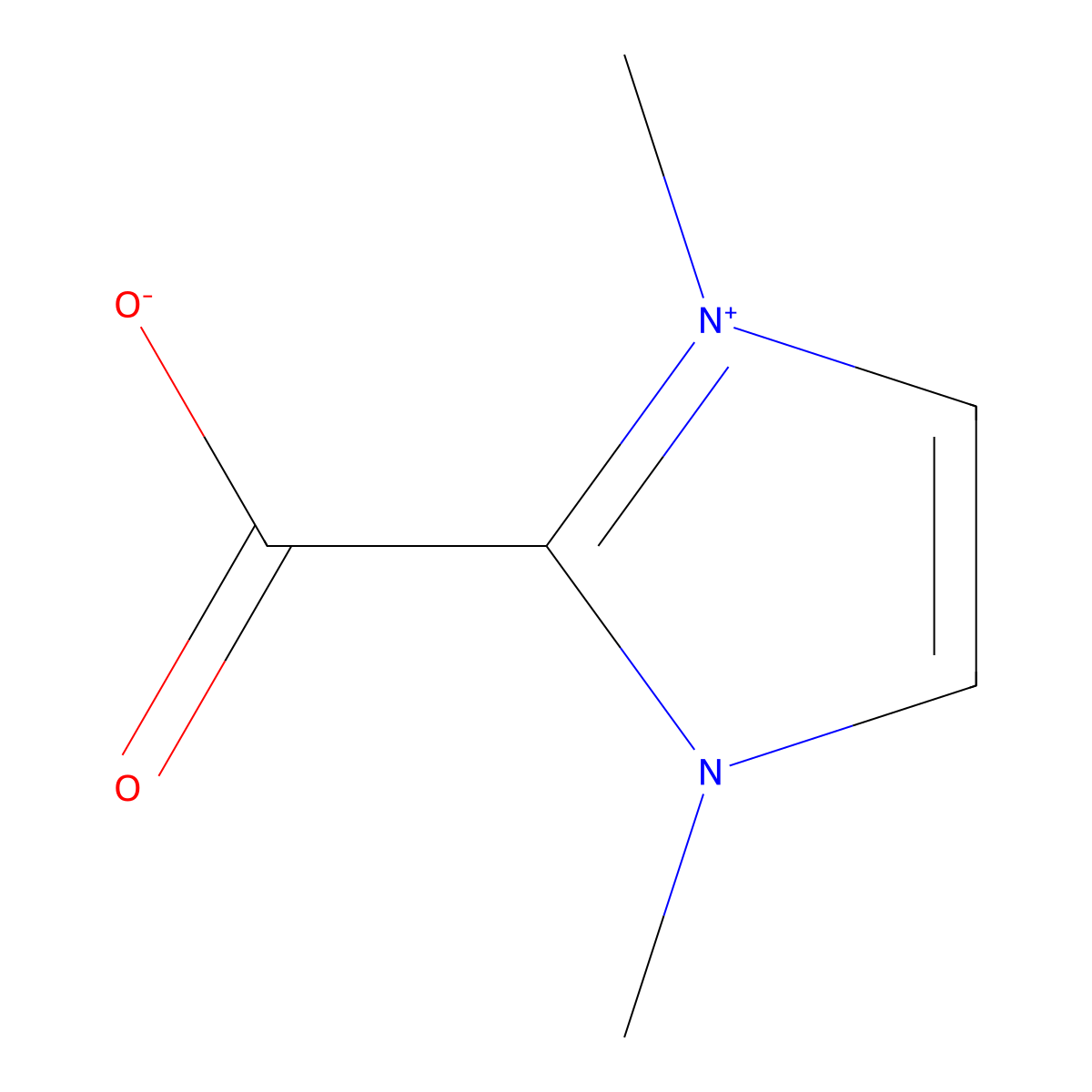 1,3-Dimethylimidazolium-2-carboxylate molecular structure, CAS 536755-29-0