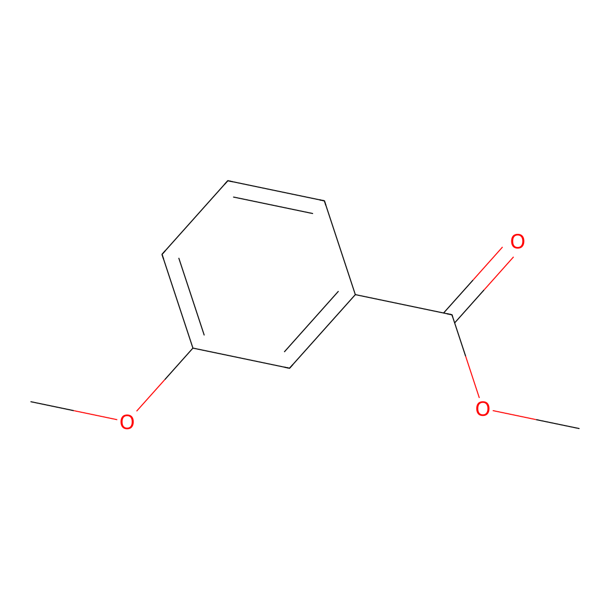 Methyl 3-methoxybenzoate molecular structure, CAS 5368-81-0