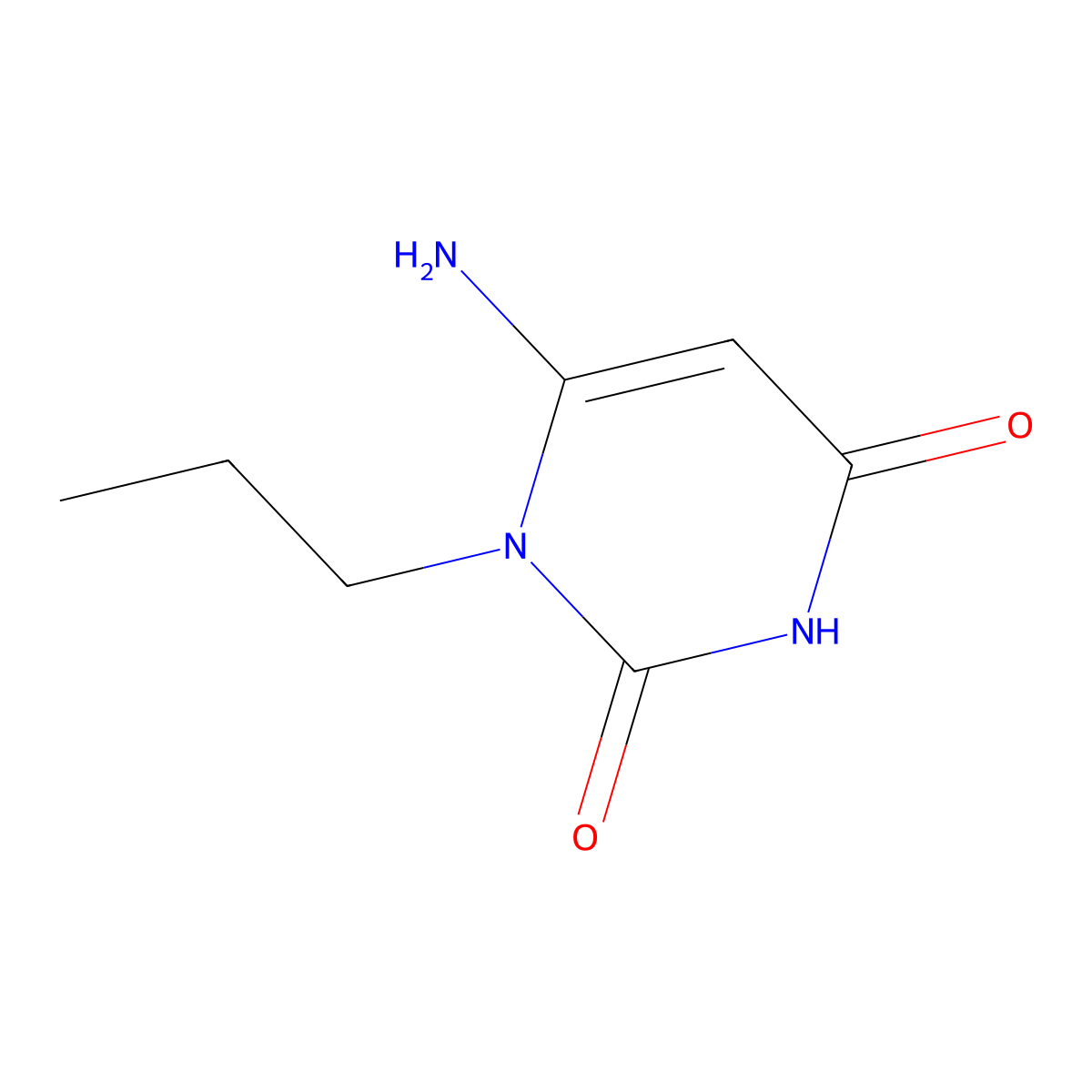 6-Amino-1-propyluracil molecular structure, CAS 53681-47-3