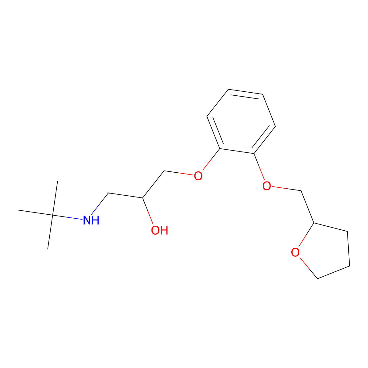 Bufetolol molecular structure, CAS 53684-49-4