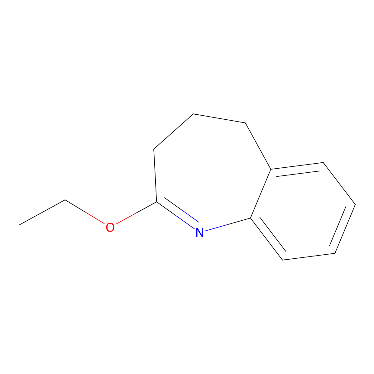 2-ethoxy-4,5-dihydro-3H-benzazepine molecular structure, CAS 53687-78-8