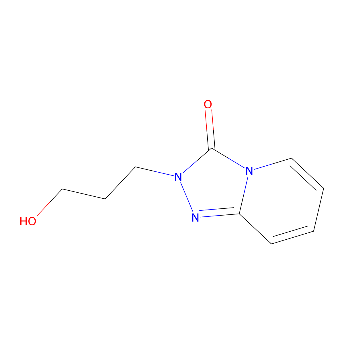 2-(3-hydroxypropyl)-2H,3H-[1,2,4]triazolo[4,3-a]pyridin-3-one molecular structure, CAS 53689-26-2