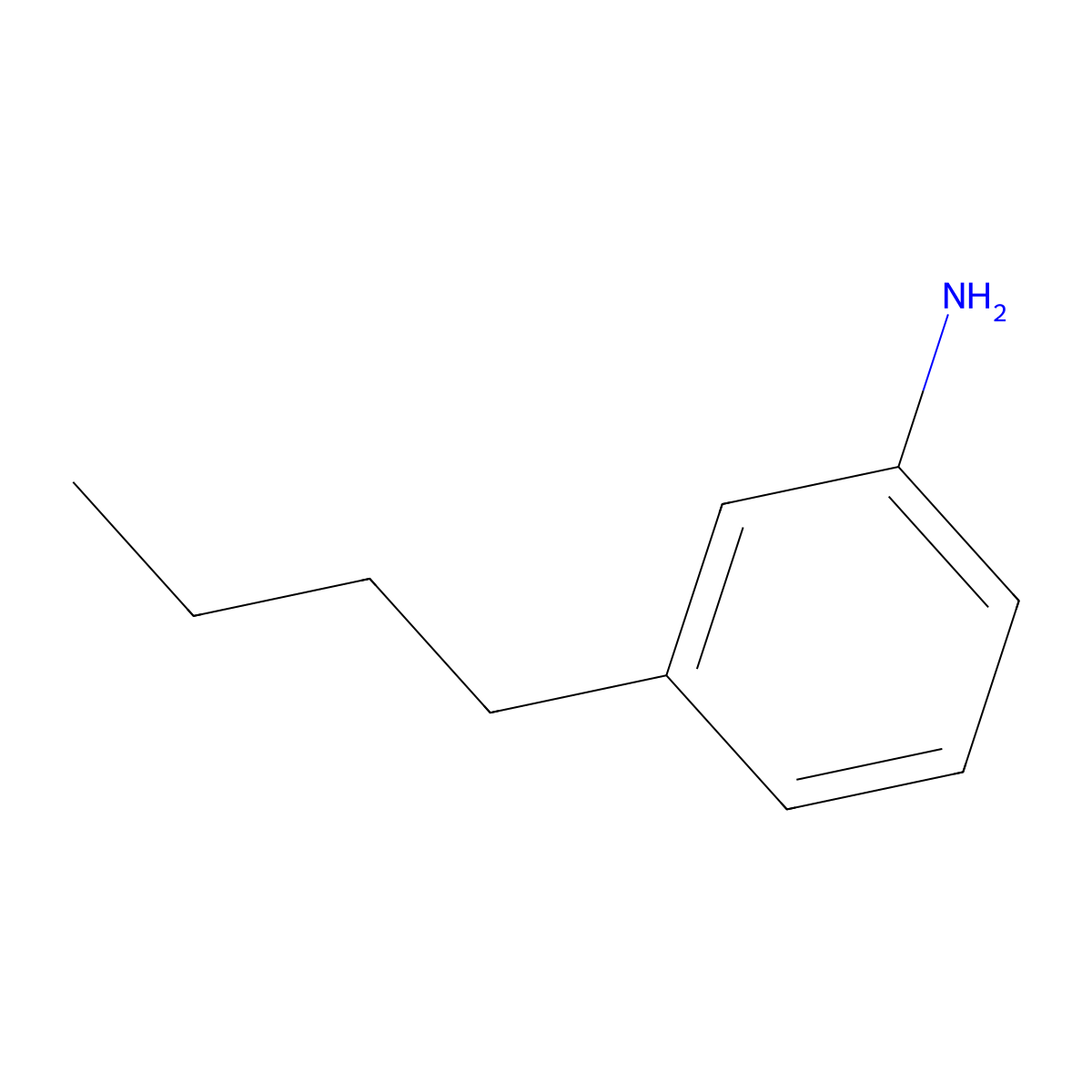 3-Butylbenzenamine molecular structure, CAS 5369-17-5
