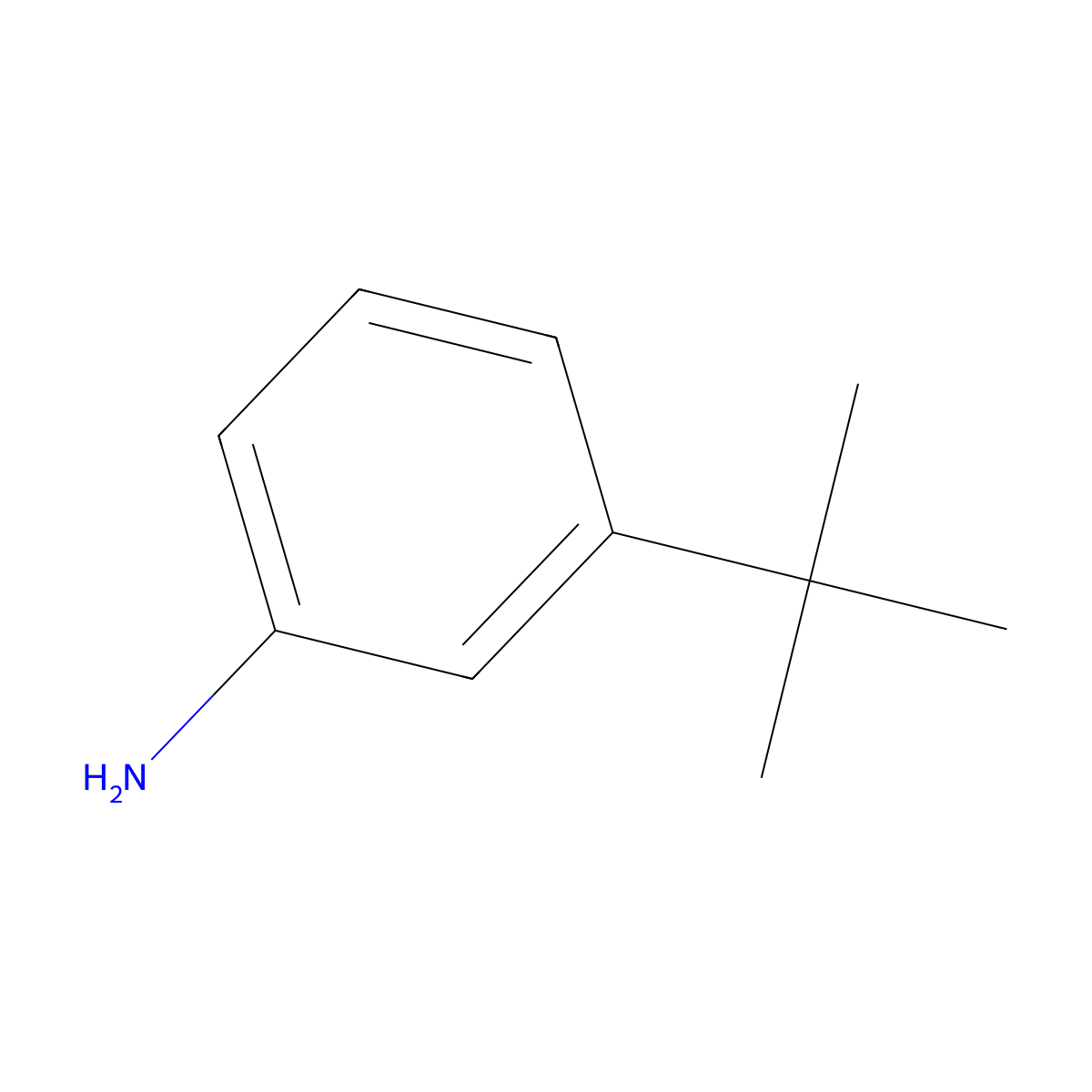 3-tert-Butylaniline molecular structure, CAS 5369-19-7