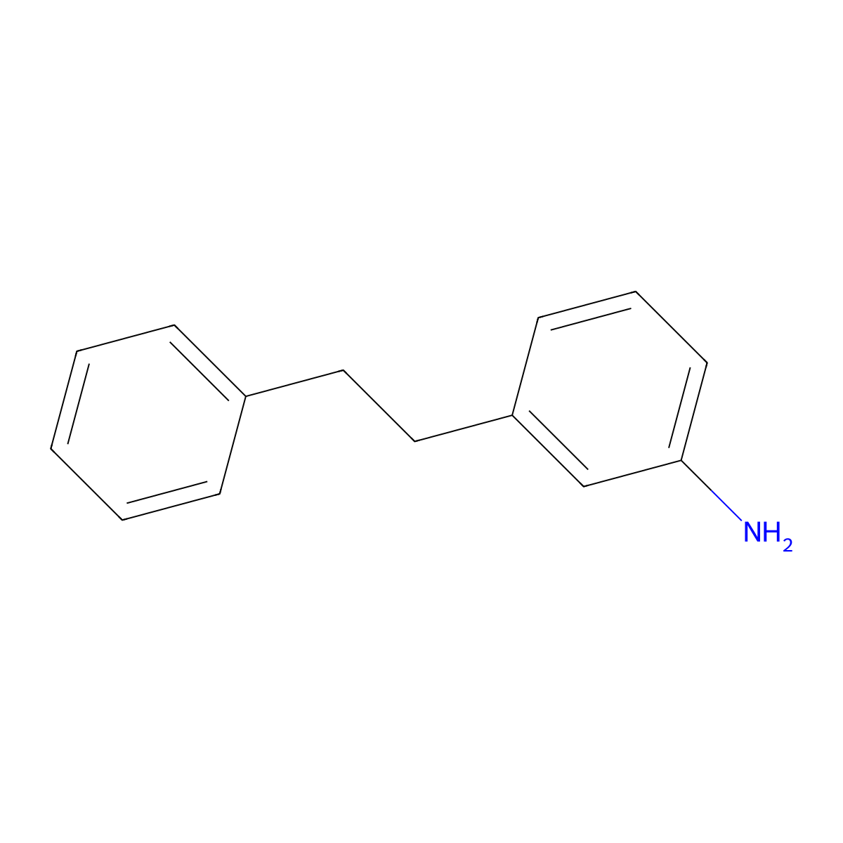 Aniline, m-phenethyl- molecular structure, CAS 5369-22-2