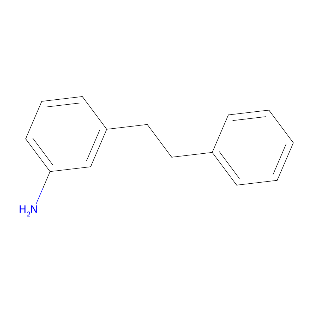 Aniline, m-phenethyl- molecular structure, CAS 5369-22-2
