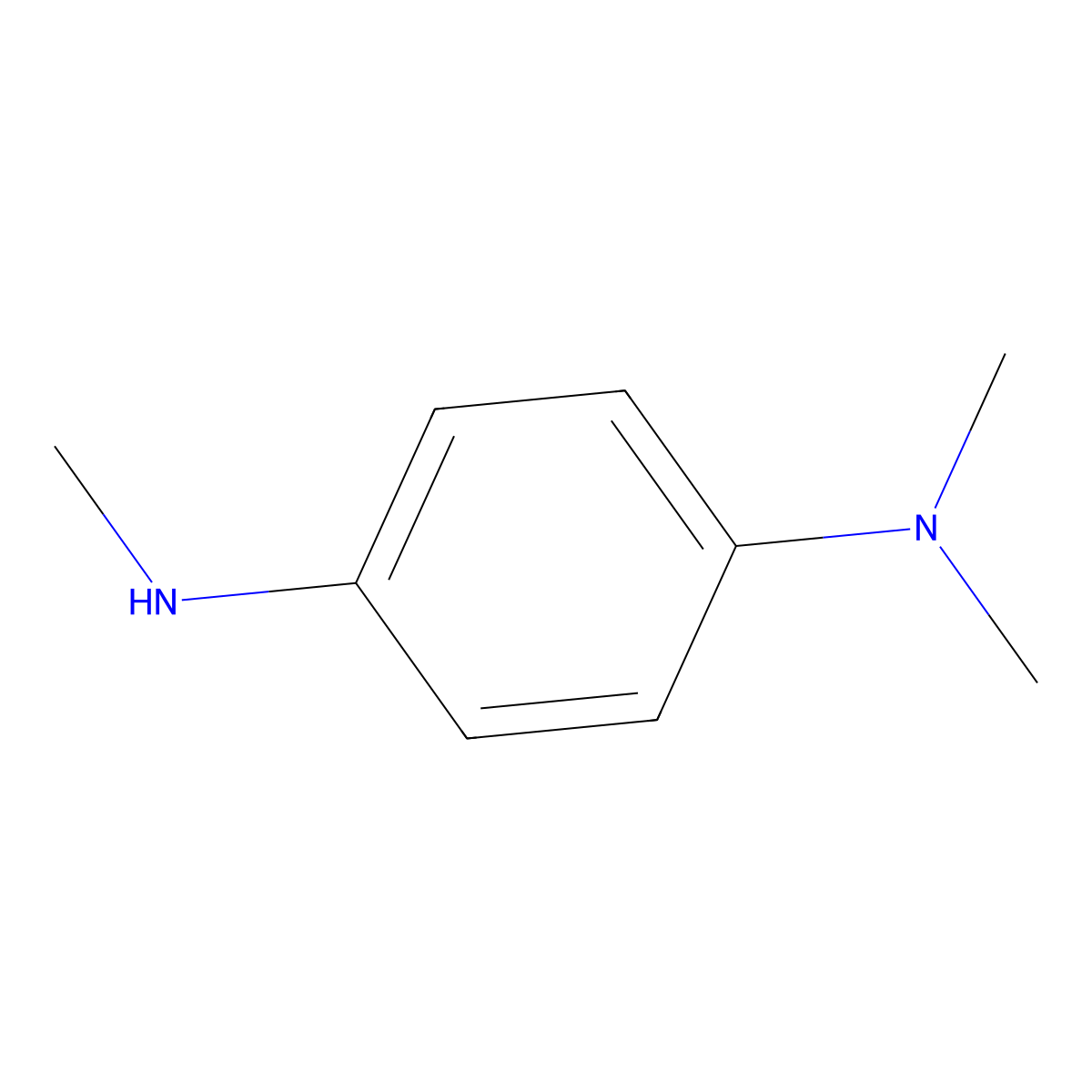 1,4-Benzenediamine, N,N,N'-trimethyl- molecular structure, CAS 5369-34-6