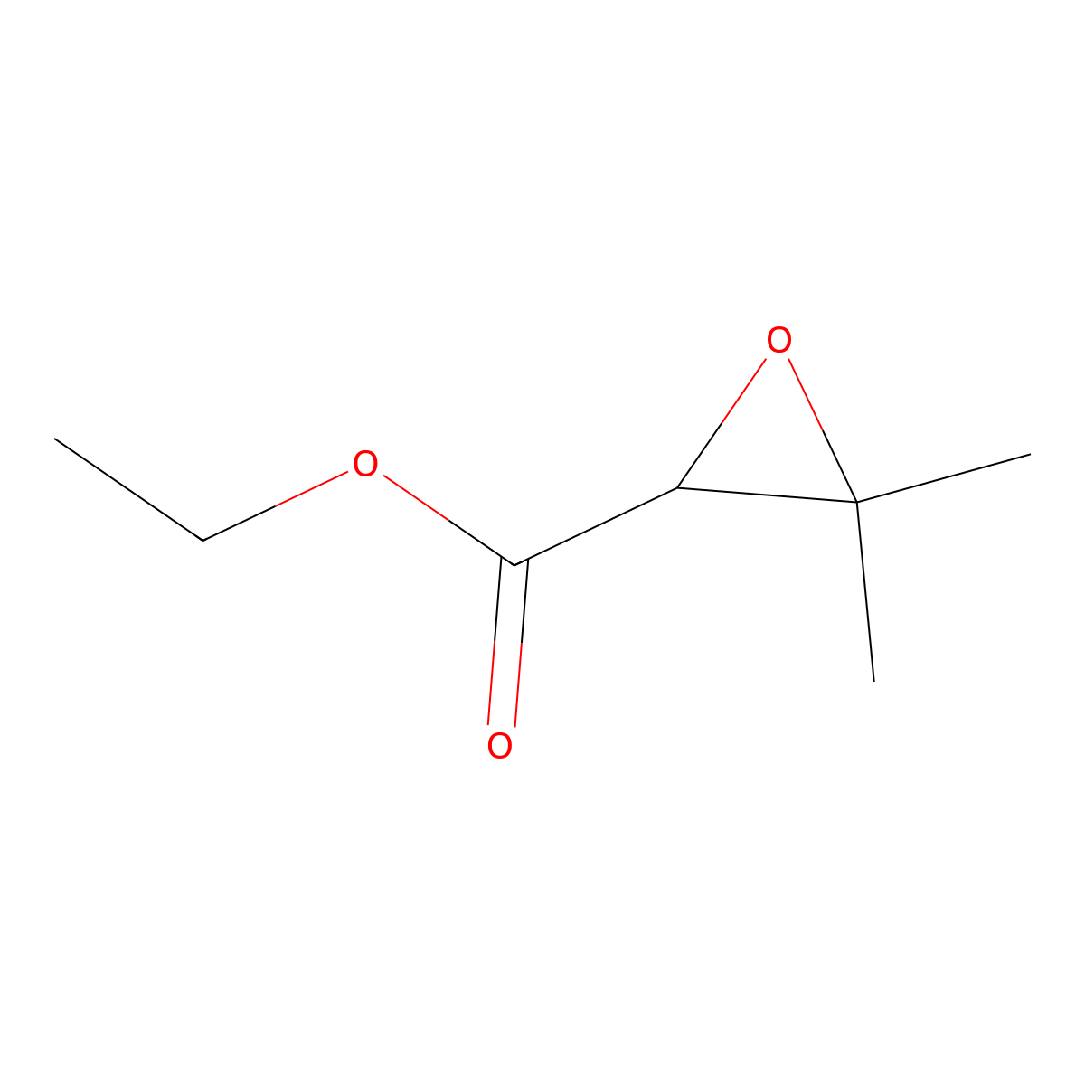 Ethyl 3,3-dimethyloxirane-2-carboxylate molecular structure, CAS 5369-63-1