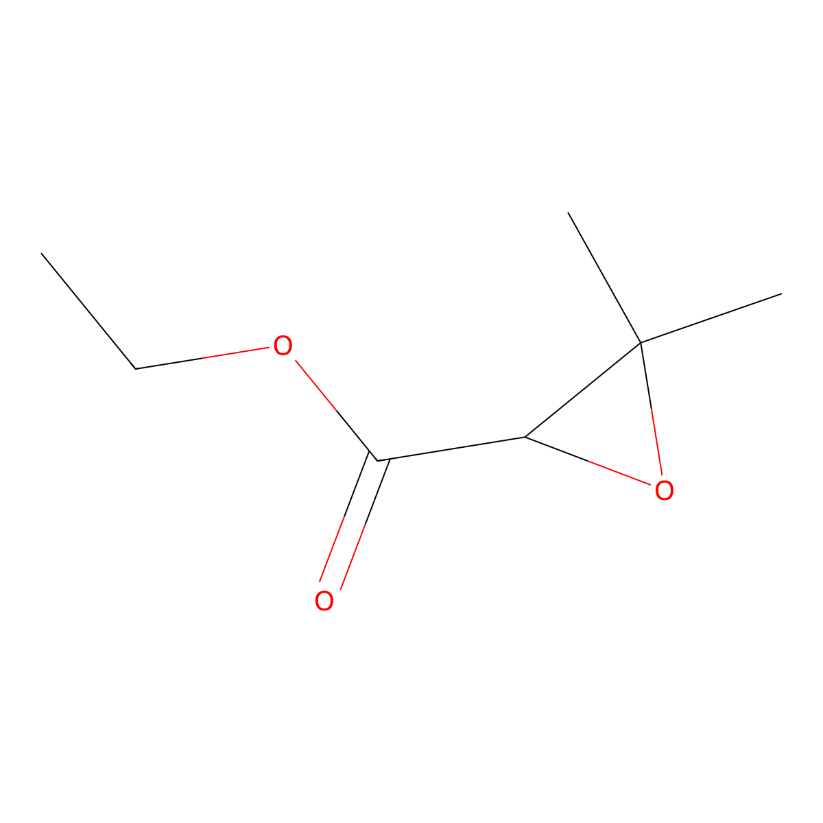 Ethyl 3,3-dimethyloxirane-2-carboxylate molecular structure, CAS 5369-63-1