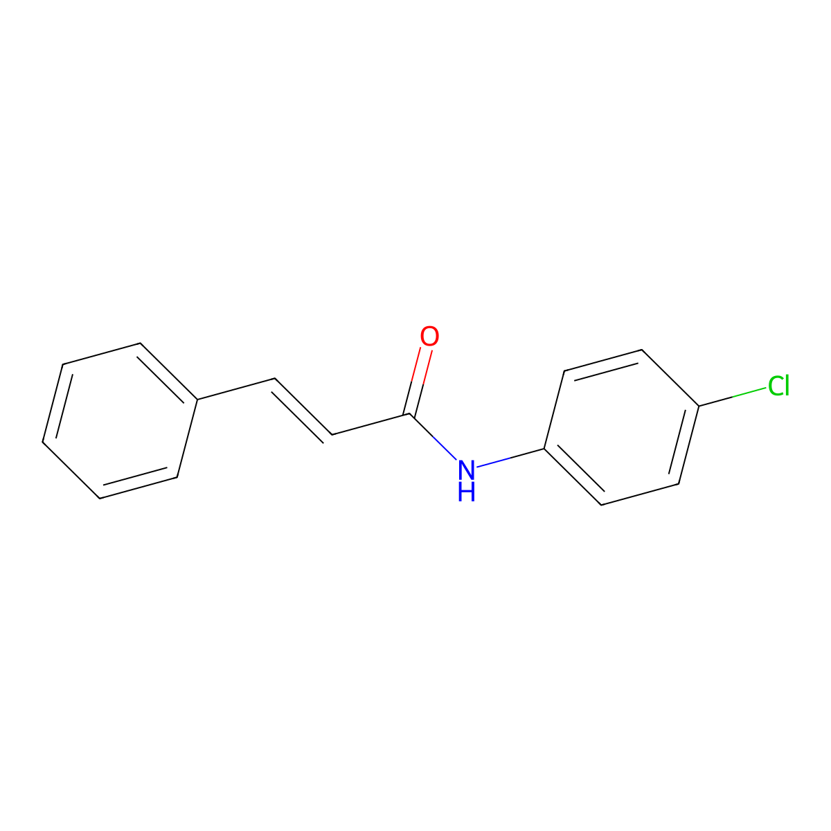 N-(4-Chlorophenyl)-3-phenylacrylamide molecular structure, CAS 53691-91-1