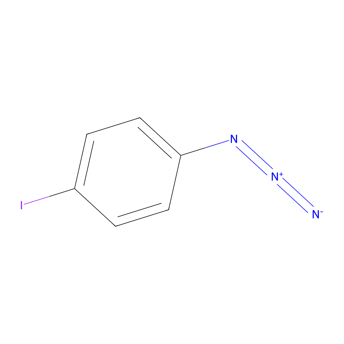 1-Azido-4-iodobenzene molecular structure, CAS 53694-87-4
