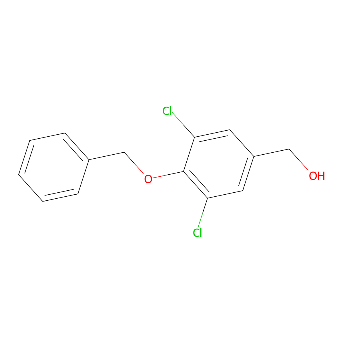 (4-Benzyloxy-3,5-dichlorophenyl)methanol molecular structure, CAS 536974-84-2