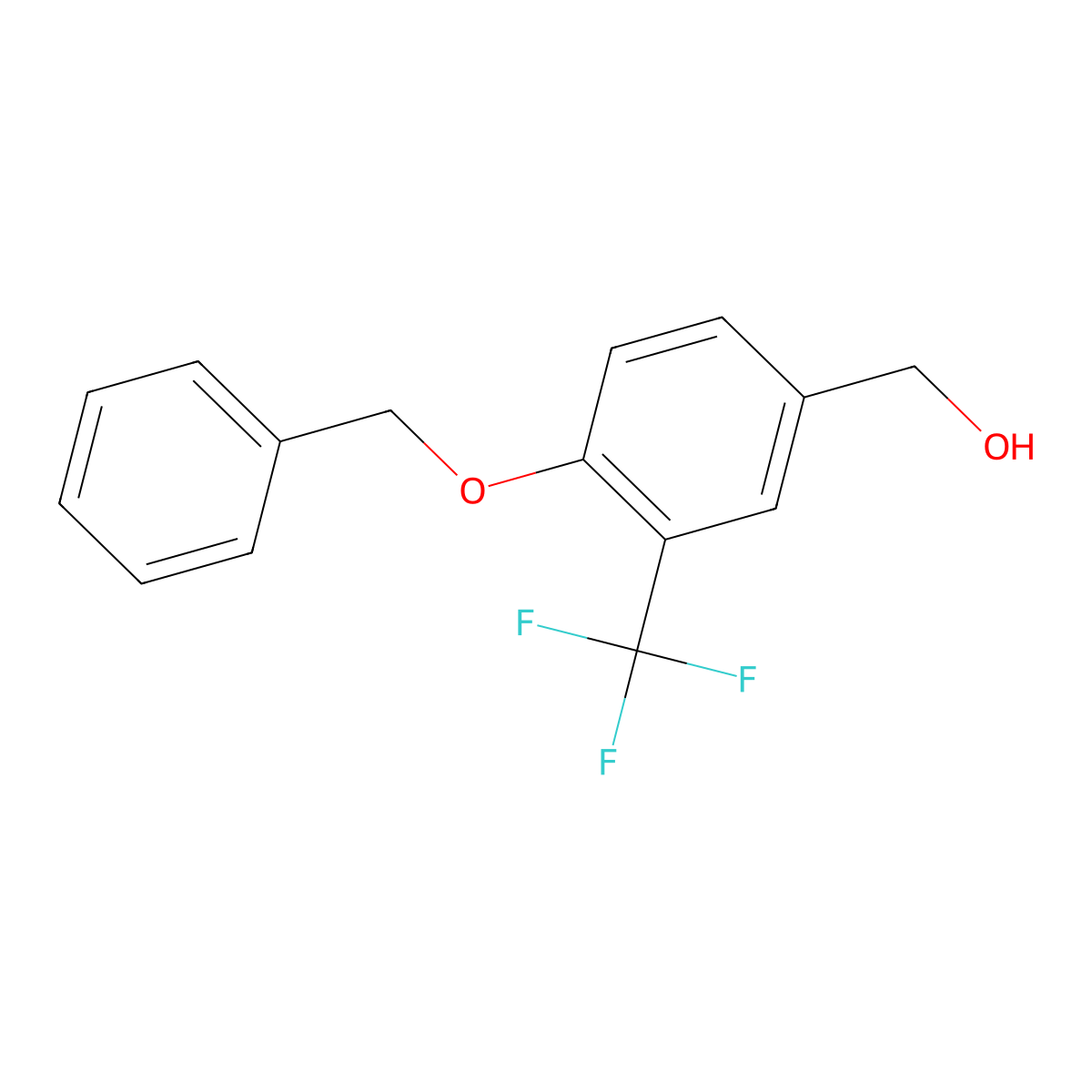 (4-Benzyloxy-3-trifluoromethylphenyl)methanol molecular structure, CAS 536975-36-7