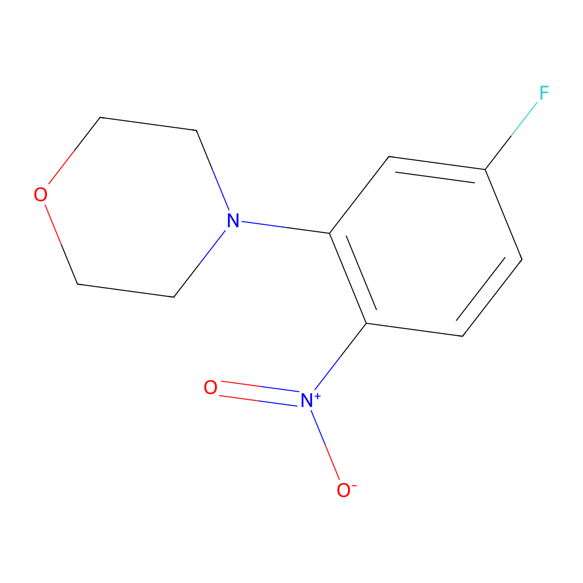 4-(5-Fluoro-2-nitrophenyl)morpholine molecular structure, CAS 536977-34-1