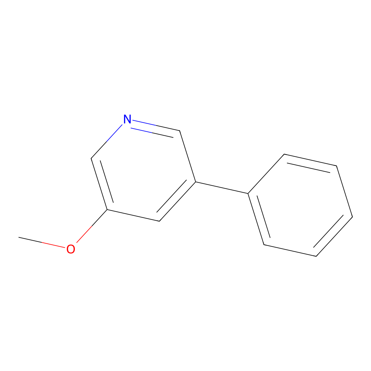 3-Methoxy-5-phenylpyridine molecular structure, CAS 53698-52-5