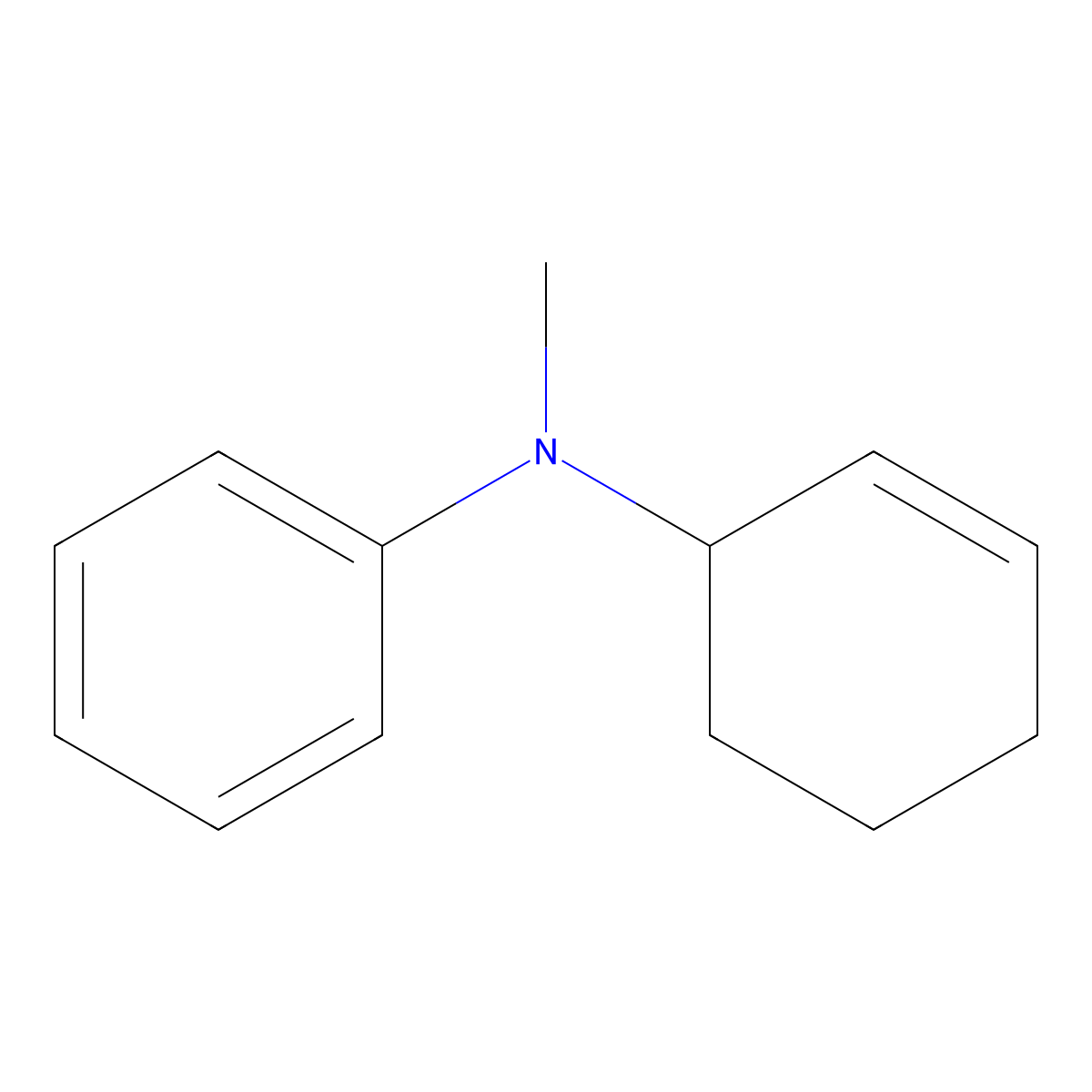 N-(cyclohex-2-en-1-yl)-N-methylaniline molecular structure, CAS 53699-69-7