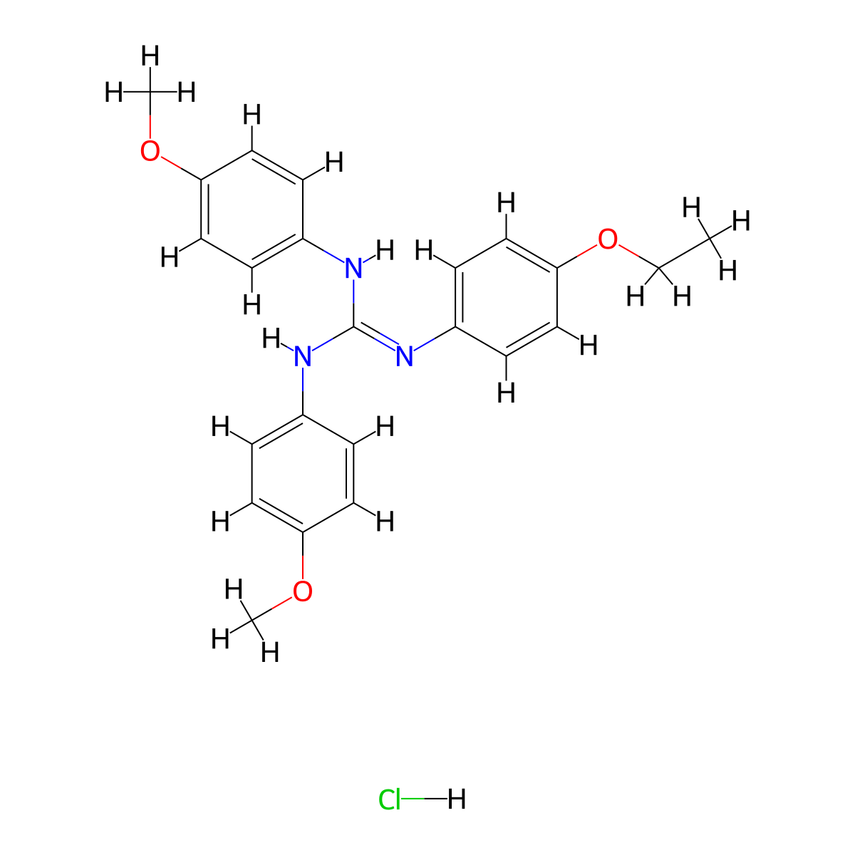 Acoin molecular structure, CAS 537-05-3