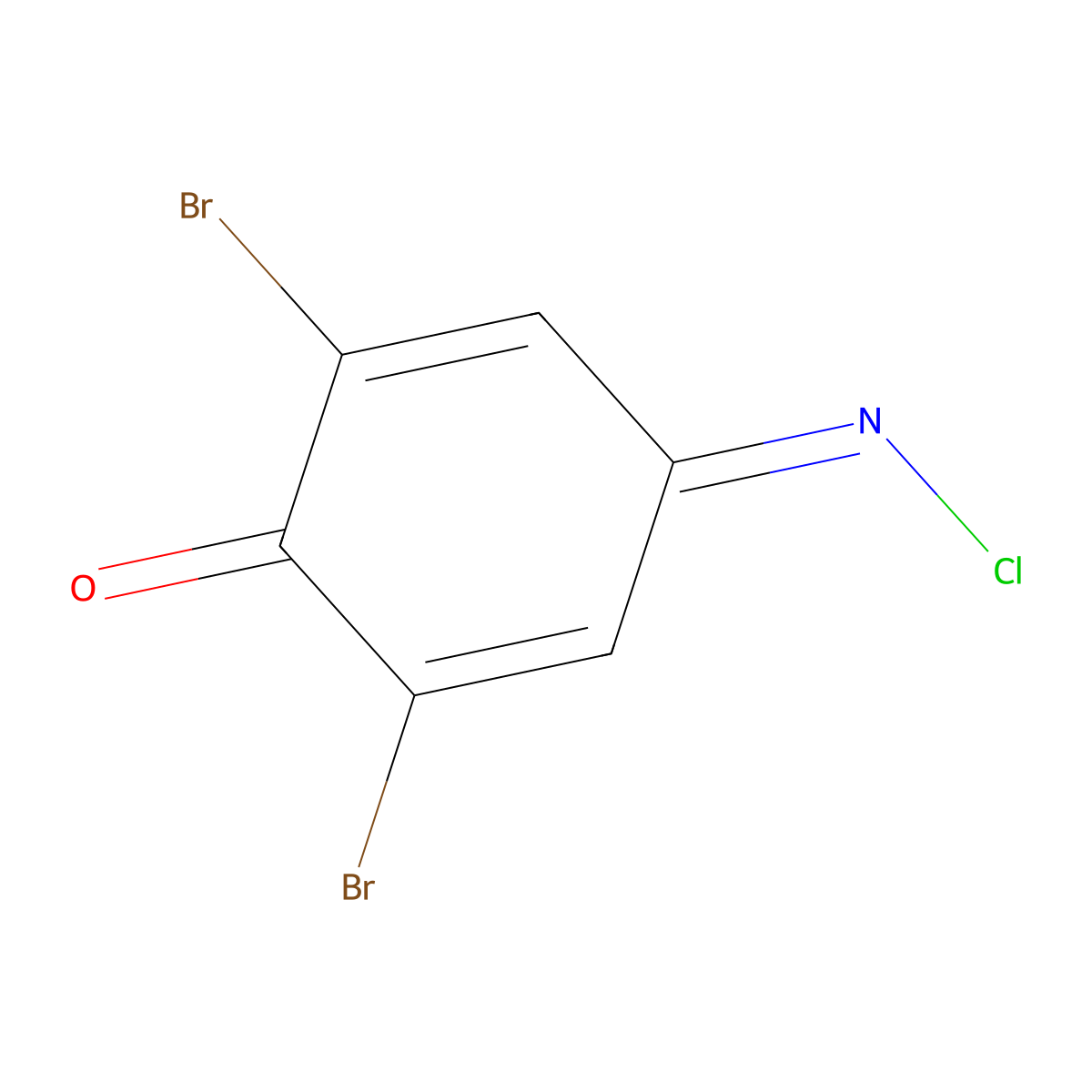 2,6-Dibromoquinone-4-chlorimide molecular structure, CAS 537-45-1