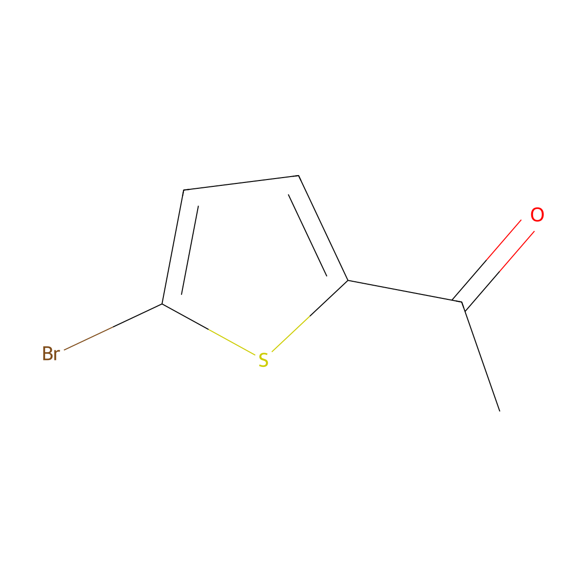 2-Acetyl-5-bromothiophene molecular structure, CAS 5370-25-2