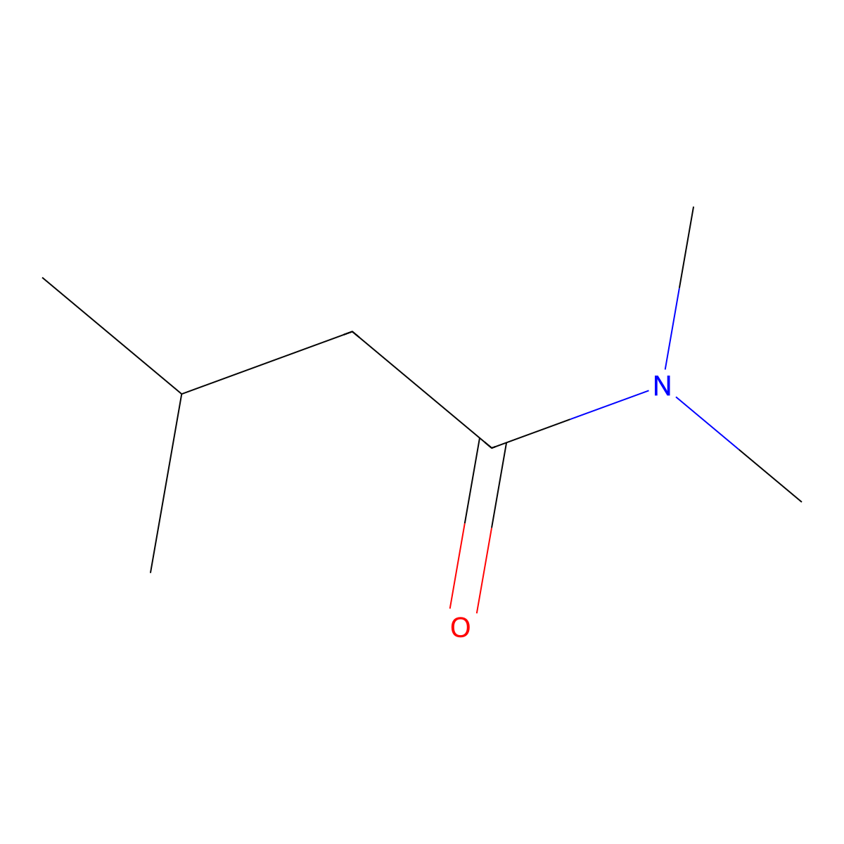 N,N,3-Trimethylbutanamide molecular structure, CAS 5370-28-5