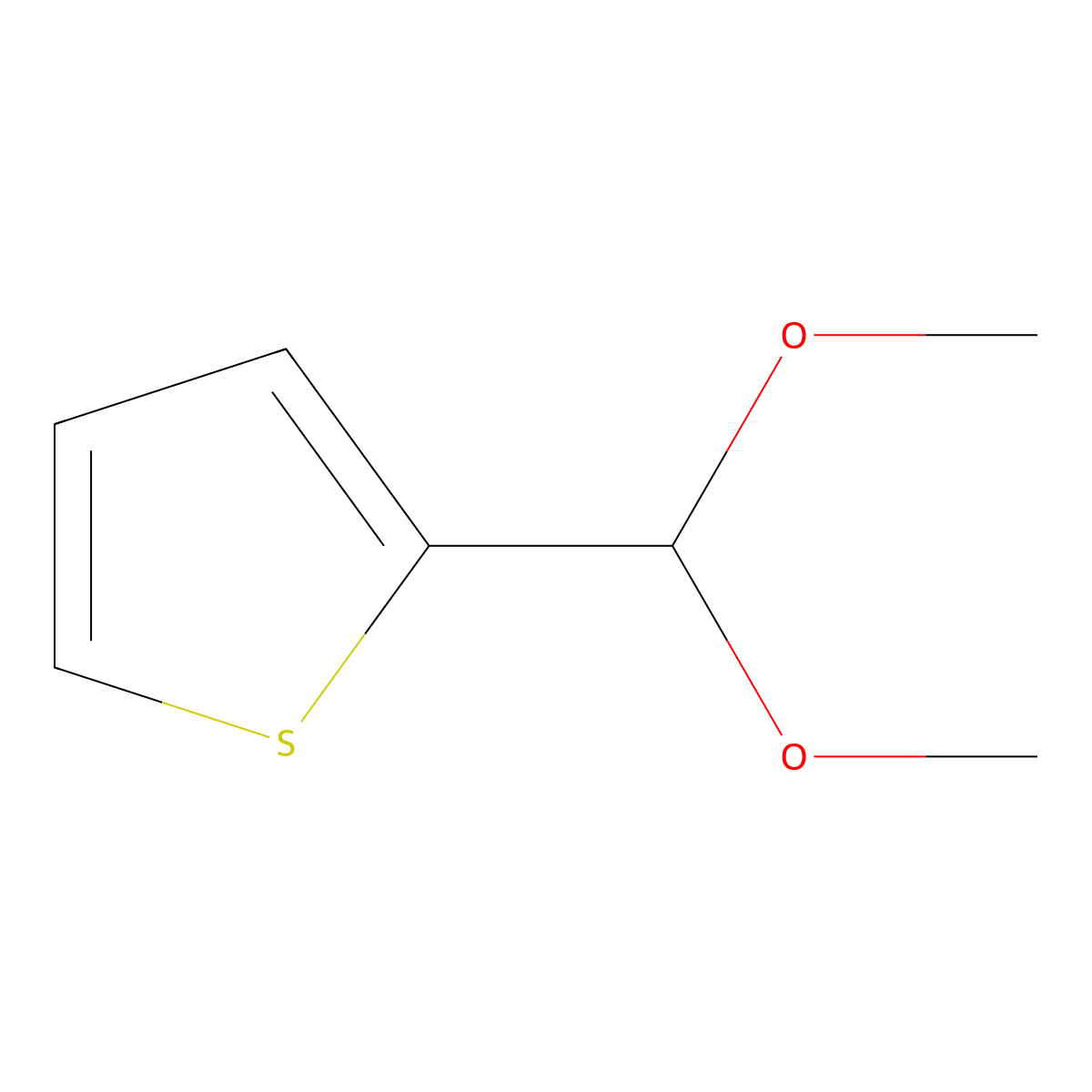 2-Dimethoxymethyl-thiophene molecular structure, CAS 5370-67-2